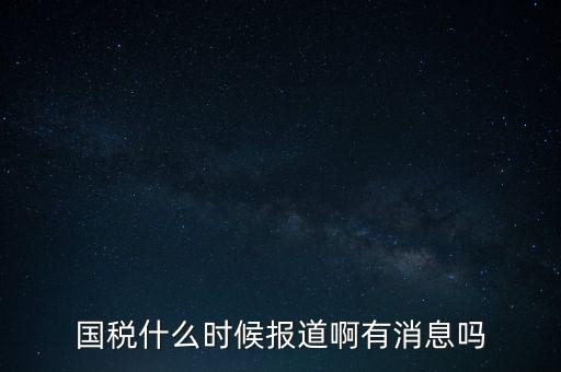 國稅一般什么時候報道，國稅和地稅一般什么時候報