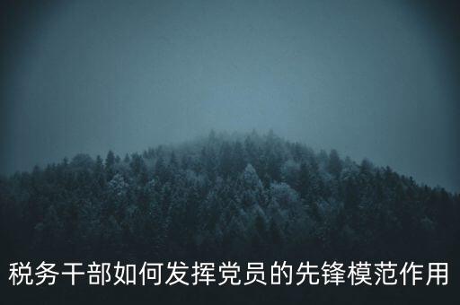 稅收征管改革黨員如何發(fā)揮作用，稅務(wù)干部如何發(fā)揮黨員的先鋒模范作用