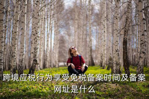 跨境應(yīng)稅行為享受免稅備案時(shí)間及備案網(wǎng)址是什么