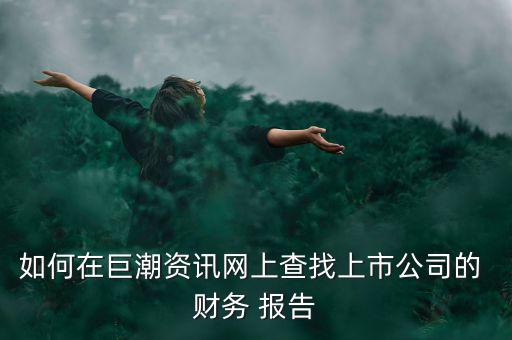 怎么找到藝龍旅行網(wǎng)的財務(wù)報告,點擊進(jìn)入巨潮資訊網(wǎng)即可瀏覽