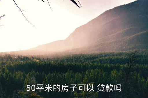 不滿(mǎn)50平怎么貸款,首付30%或30%剩余部分可選擇貸款