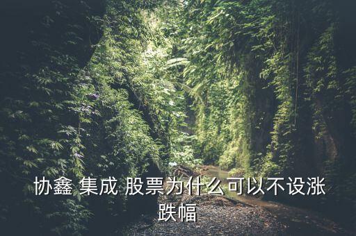  協(xié)鑫 集成 股票為什么可以不設(shè)漲跌幅