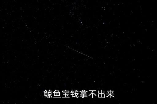  鯨魚寶錢拿不出來