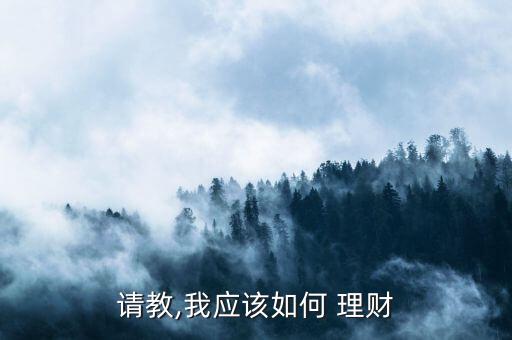 請(qǐng)教,我應(yīng)該如何 理財(cái)