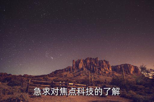 急求對(duì)焦點(diǎn)科技的了解