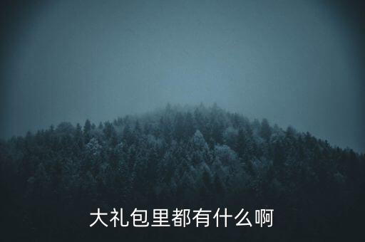 雙匯大禮包中有什么，大禮包里都有什么啊