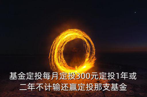 基金定投每月定投300元定投1年或二年不計(jì)輸還贏定投那支基金