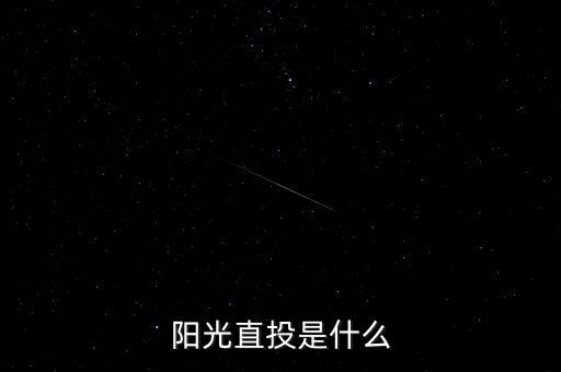 什么是陽光直投，陽光直投是什么