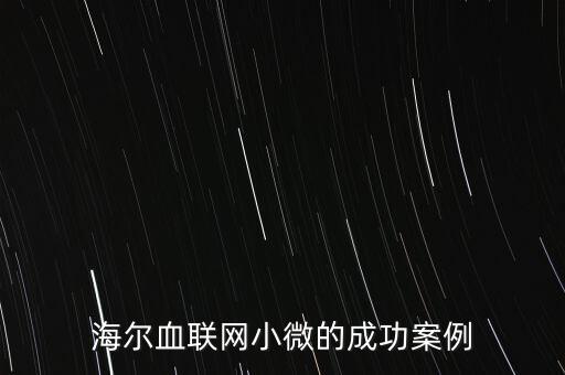 什么海爾小微，海爾小微公司簽合同沒有海爾倆字