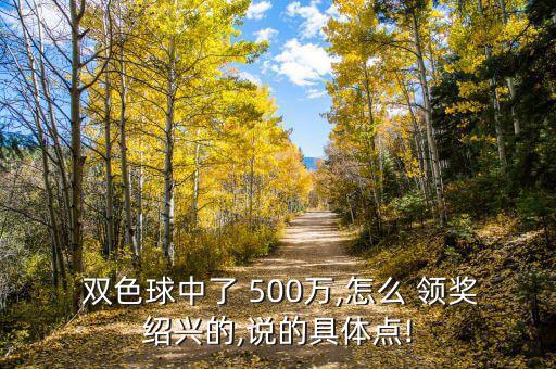 雙色球中500萬怎么領獎,5000元以下可在對應彩票站兌獎