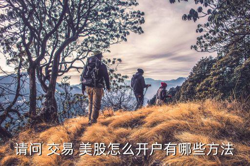 請(qǐng)問 交易 美股怎么開戶有哪些方法