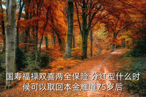 福祿雙喜什么時(shí)候返本，國(guó)壽福祿雙喜兩全保險(xiǎn)分紅型我一年交1000交十年什么時(shí)候本金