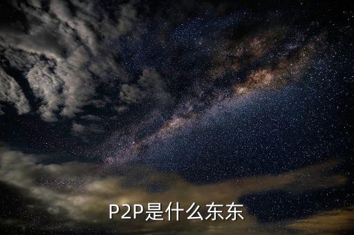 p2p是個什么東西，什么是P2P