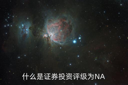 什么是證券投資評級為NA