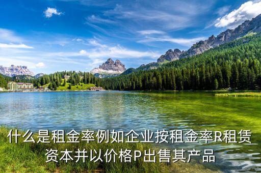 什么是租息率，什么是租金率例如企業(yè)按租金率R租賃資本并以價(jià)格P出售其產(chǎn)品