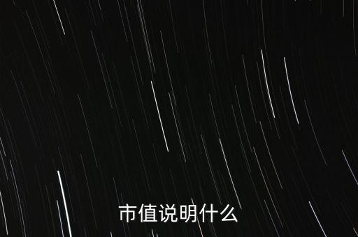 公司市值代表什么，一個公司的市值是啥意思