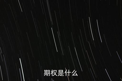 期權(quán)是什么意思，期權(quán)是什么