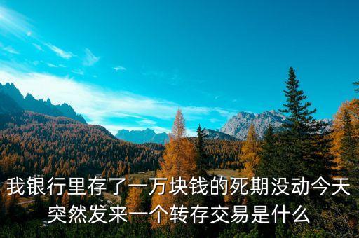 銀行卡轉(zhuǎn)存交易是什么，轉(zhuǎn)存交易是