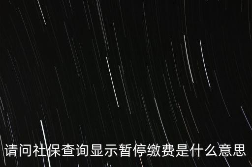 全國(guó)社?；饡和Ｊ裁匆馑?，社保停保是什么意思