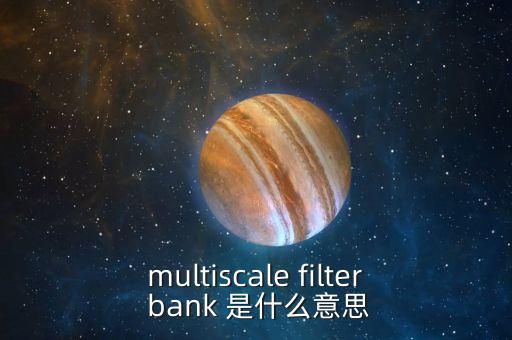 multiscale filter bank 是什么意思