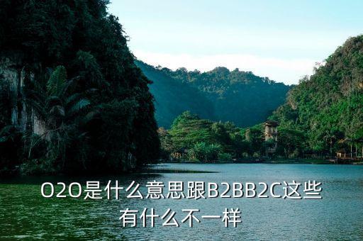 O2O是什么意思跟B2BB2C這些有什么不一樣