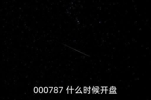 000787 什么時候開盤