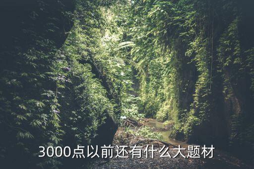 300073有什么題材，3000點(diǎn)以前還有什么大題材