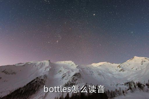 bottles是什么意思，bottles怎么讀音