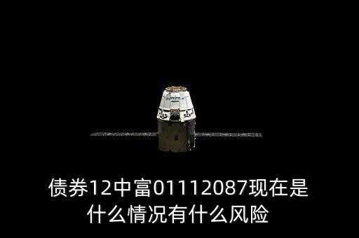 債券12中富01112087現在是什么情況有什么風險