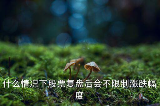 什么情況下股票復(fù)盤后會(huì)不限制漲跌幅度