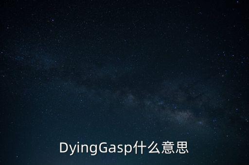 DyingGasp什么意思