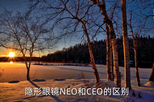 隱形眼鏡NEO和CEO的區(qū)別