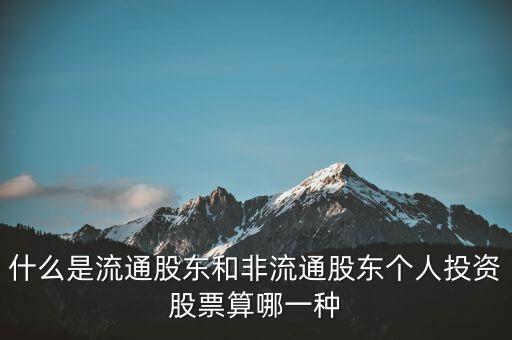 什么是流通股東，請(qǐng)問流通股是什么意思