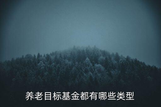 養(yǎng)老目標(biāo)基金都有哪些類型