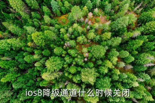 什么時候關(guān)閉降級交易，ios8降級通道什么時候關(guān)閉