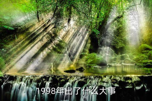 1998年出了什么大事