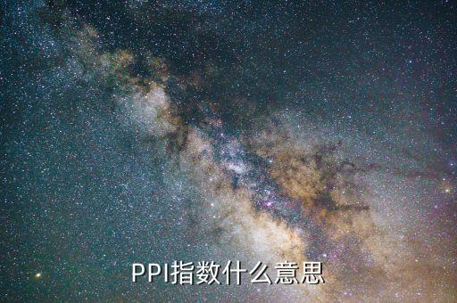 PPI指數(shù)什么意思