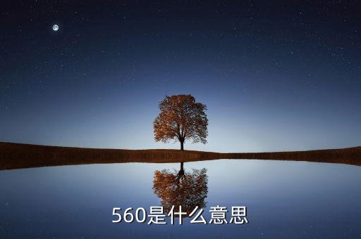 天然氣表顯示560是什么意思，560 是什么意思拜托各位大神