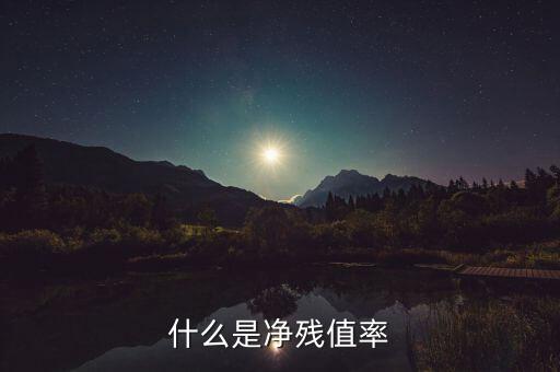 什么是凈殘值率