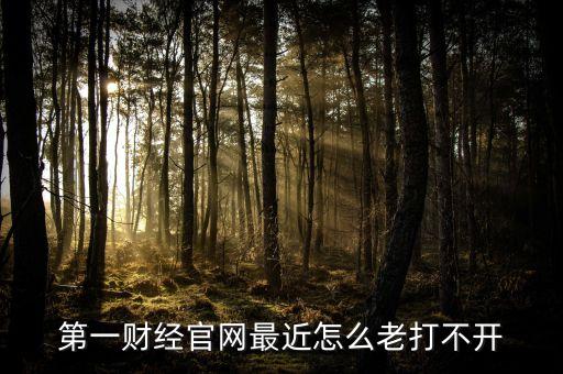 第一財經(jīng)官網(wǎng)最近怎么老打不開