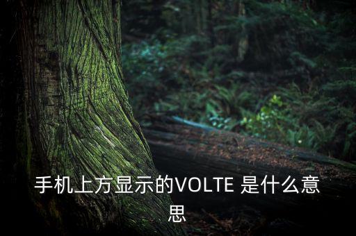 手機(jī)volte是什么意思，手機(jī)上方顯示的VOLTE 是什么意思