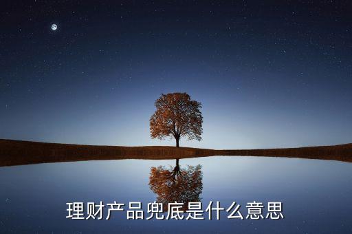 理財產(chǎn)品兜底是什么意思