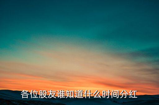 2016海天味業(yè)什么時候分紅，600016什么時候分紅