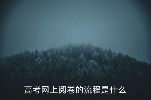 高考網(wǎng)上閱卷的流程是什么