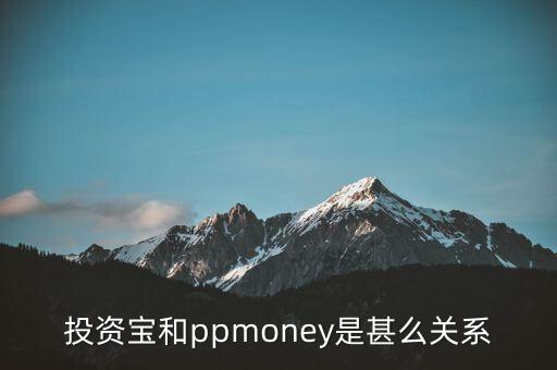 投資寶和ppmoney是甚么關(guān)系