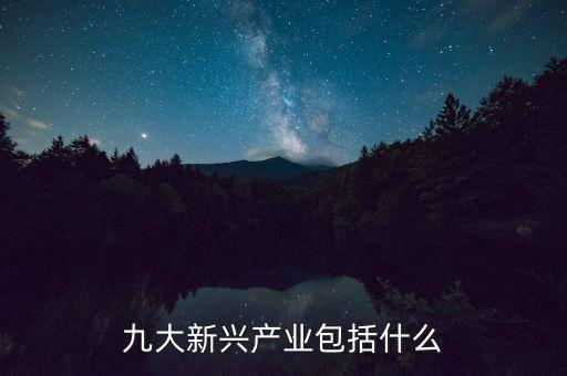 九大新興產(chǎn)業(yè)包括什么