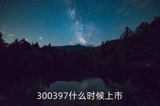 300397什么時候上市