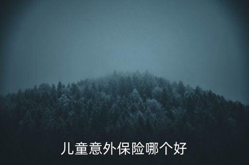 兒童意外保險(xiǎn)哪個(gè)好