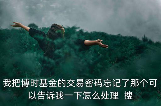 我把博時基金的交易密碼忘記了那個可以告訴我一下怎么處理  搜