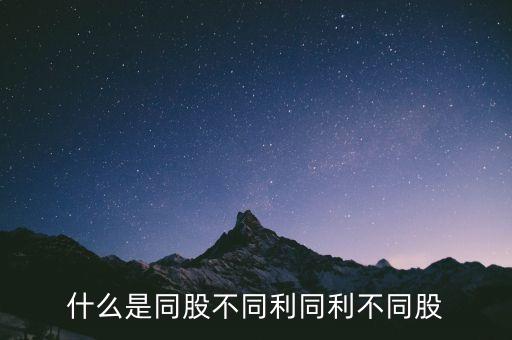 同利b是什么股票，b 股什么股票